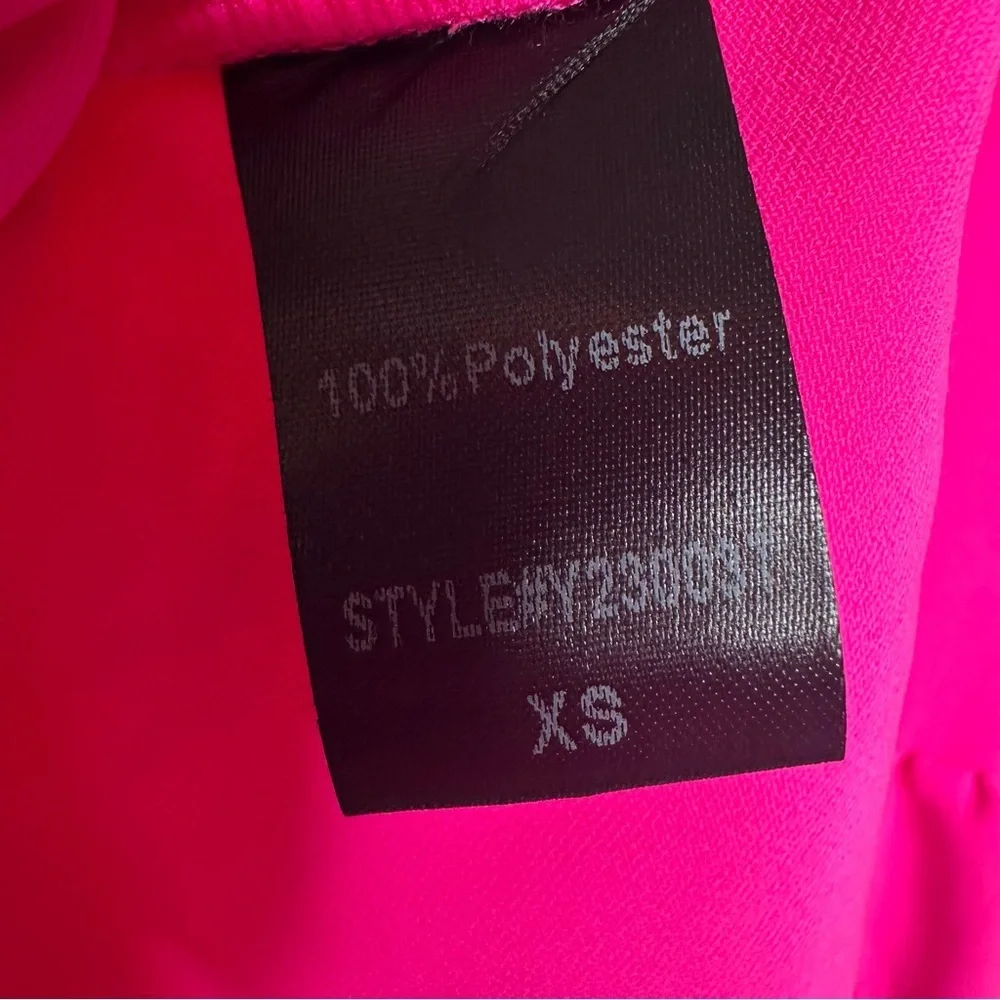 Tuckernuck/Pomander Place Electric Pink Crepe Kenzo Dress Size XS - Picture 10 of 13